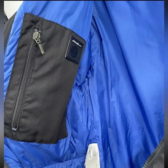 Eddie Bauer Mens Black Quality Goose Down Puffer Jacket Medium Outdoors - Picture 5 of 8